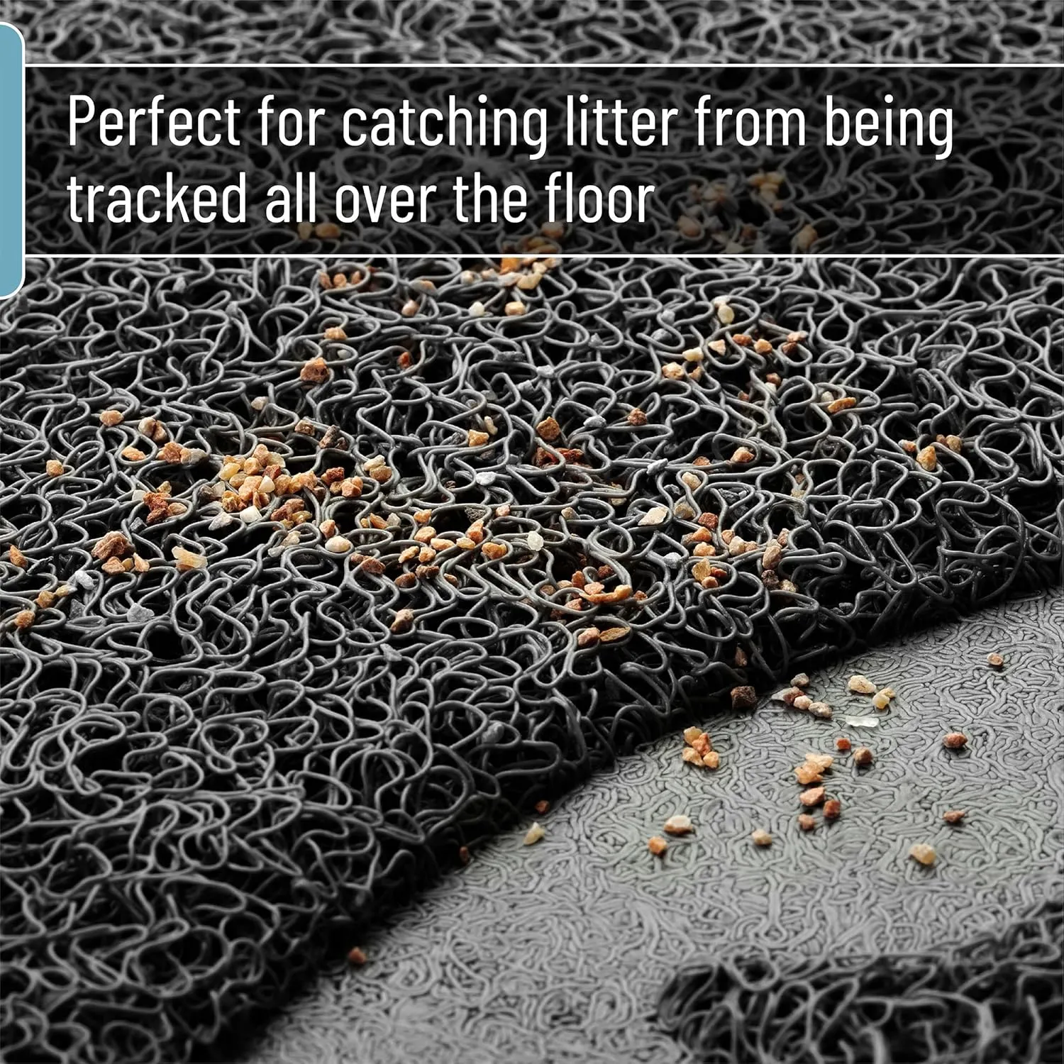 Mr. Pen- Large Cat Litter Mat, 23x 35, Black Cat Litter Box Mat, Cat Litter Mat Litter Trapping Mat, Cat Mats for Litter Large, Litter Mat for Litter Box, Large Litter Mat