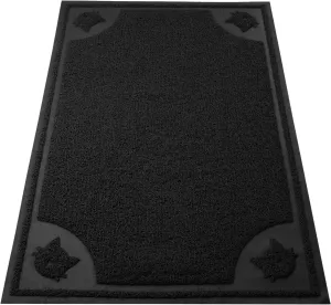 Mr. Pen- Large Cat Litter Mat, 23x 35, Black Cat Litter Box Mat, Cat Litter Mat Litter Trapping Mat, Cat Mats for Litter Large, Litter Mat for Litter Box, Large Litter Mat