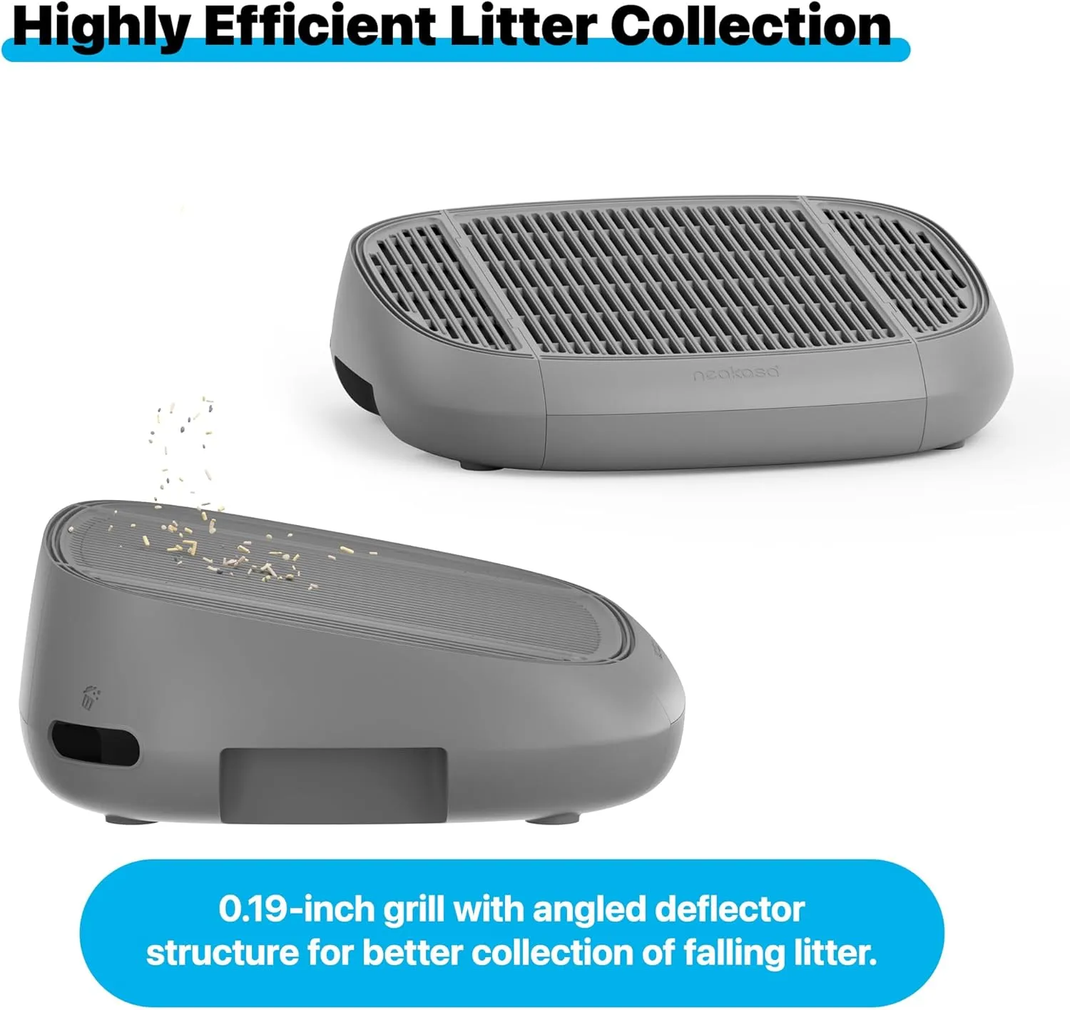 Neakasa Cat Pedal Step Stool with Filter Function, Easy to Clean Litter Tray for M1 Open Top Self-Cleaning Cat Litter Box
