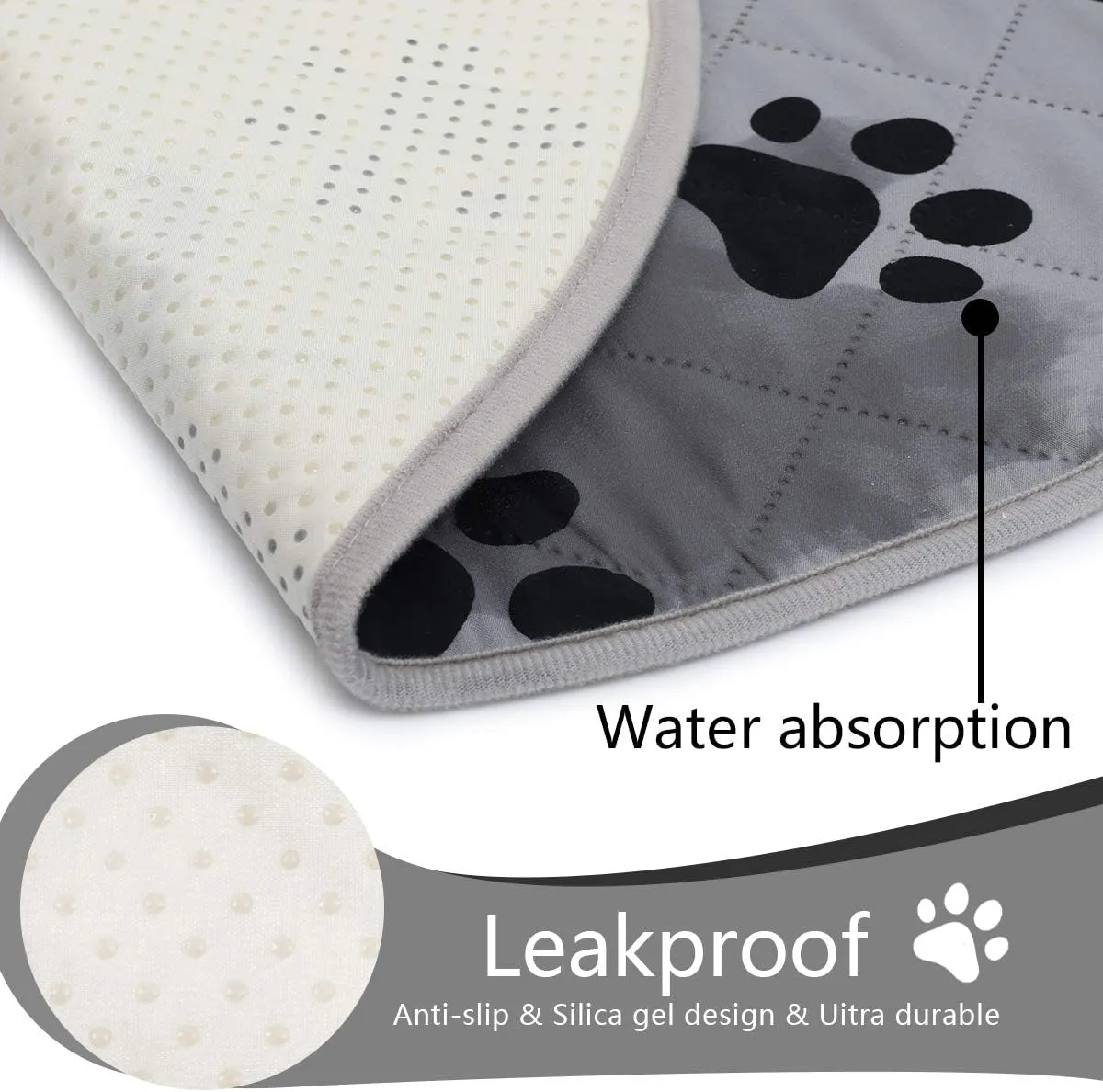 SPXTEX Dog Crate Pads Dog Pee Pads Rugs Washable Dog Pads, Non Slip Puppy Pee Pads for Small Dogs, Waterproof Pet Pad Rug, Dog Whelping Training Pads for Dogs, 2 Pieces, 24"x36"