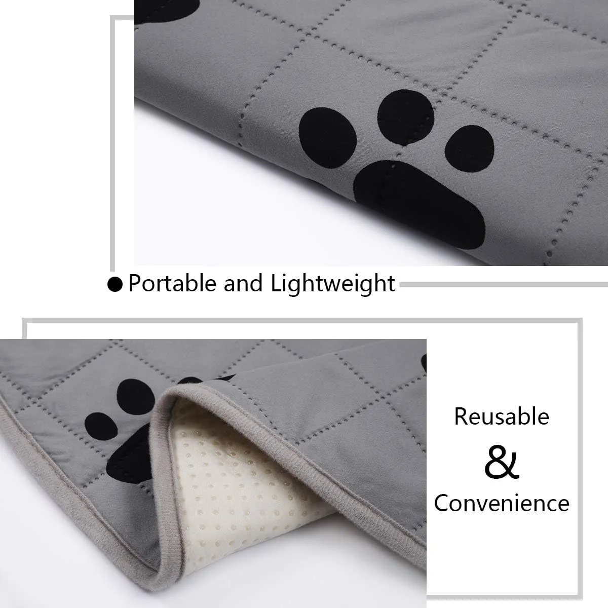 SPXTEX Dog Crate Pads Dog Pee Pads Rugs Washable Dog Pads, Non Slip Puppy Pee Pads for Small Dogs, Waterproof Pet Pad Rug, Dog Whelping Training Pads for Dogs, 2 Pieces, 24"x36"